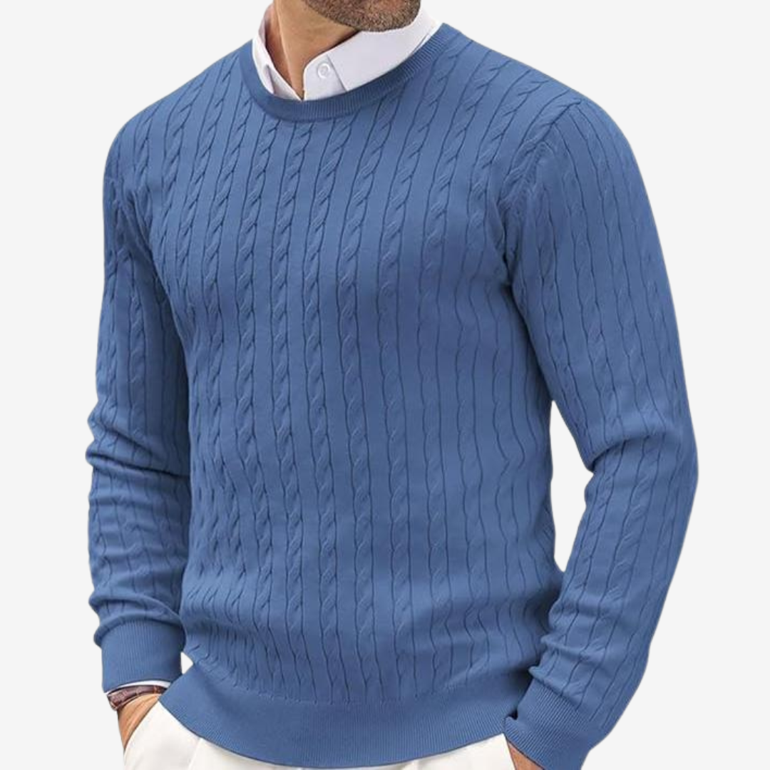 Felpa lavorata a maglia uomo