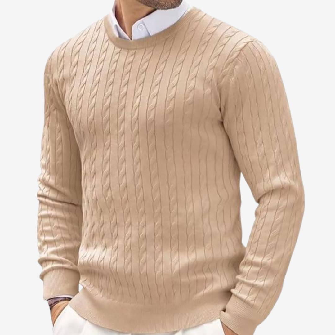 Felpa lavorata a maglia uomo