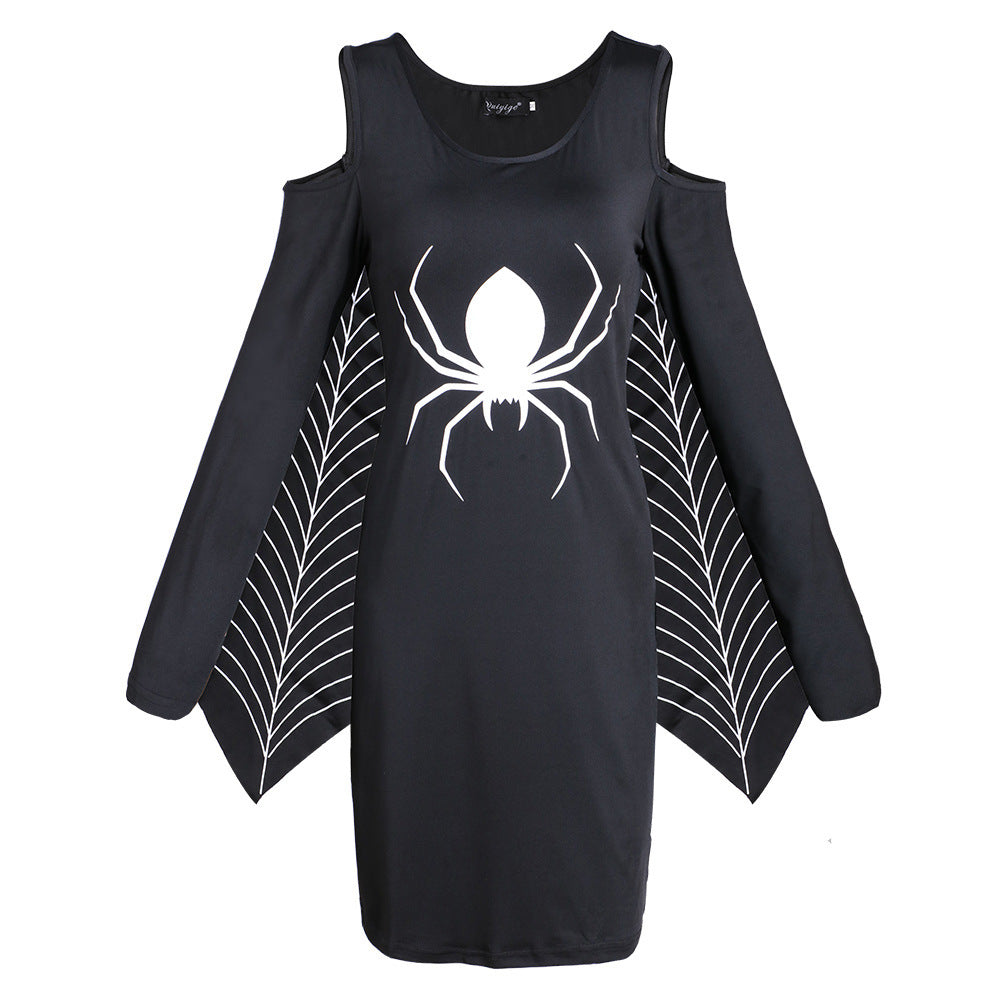 Vestito Costume di Halloween con Stampa di Ragni | Mini