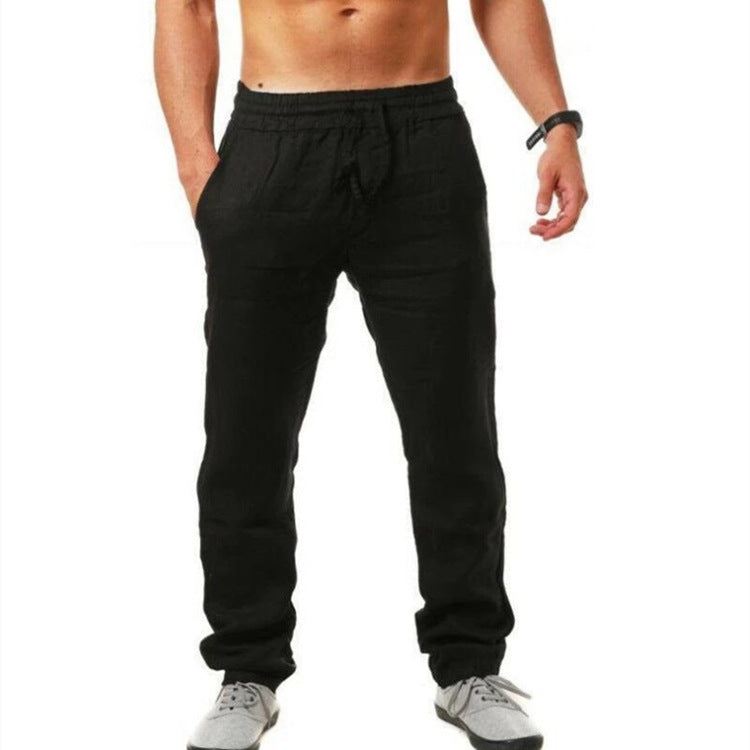 Pantaloni Eleganti in Lino Uomo