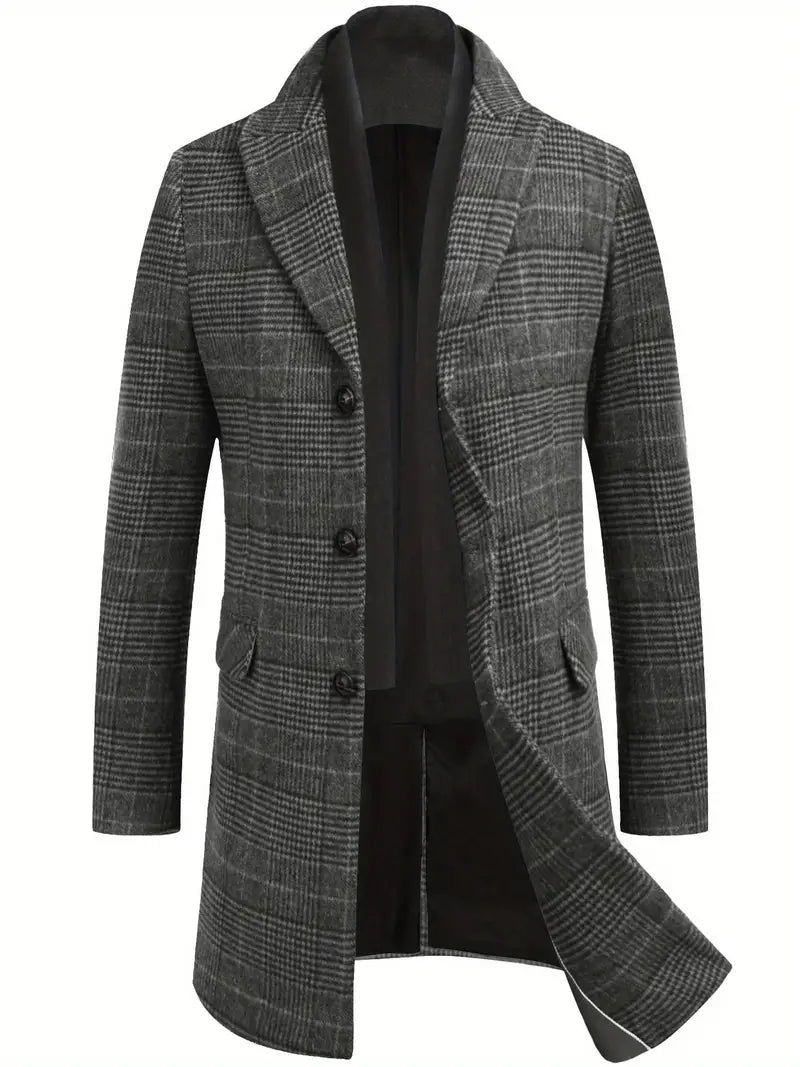 Cappotto in Lana con Collo Rimovibile
