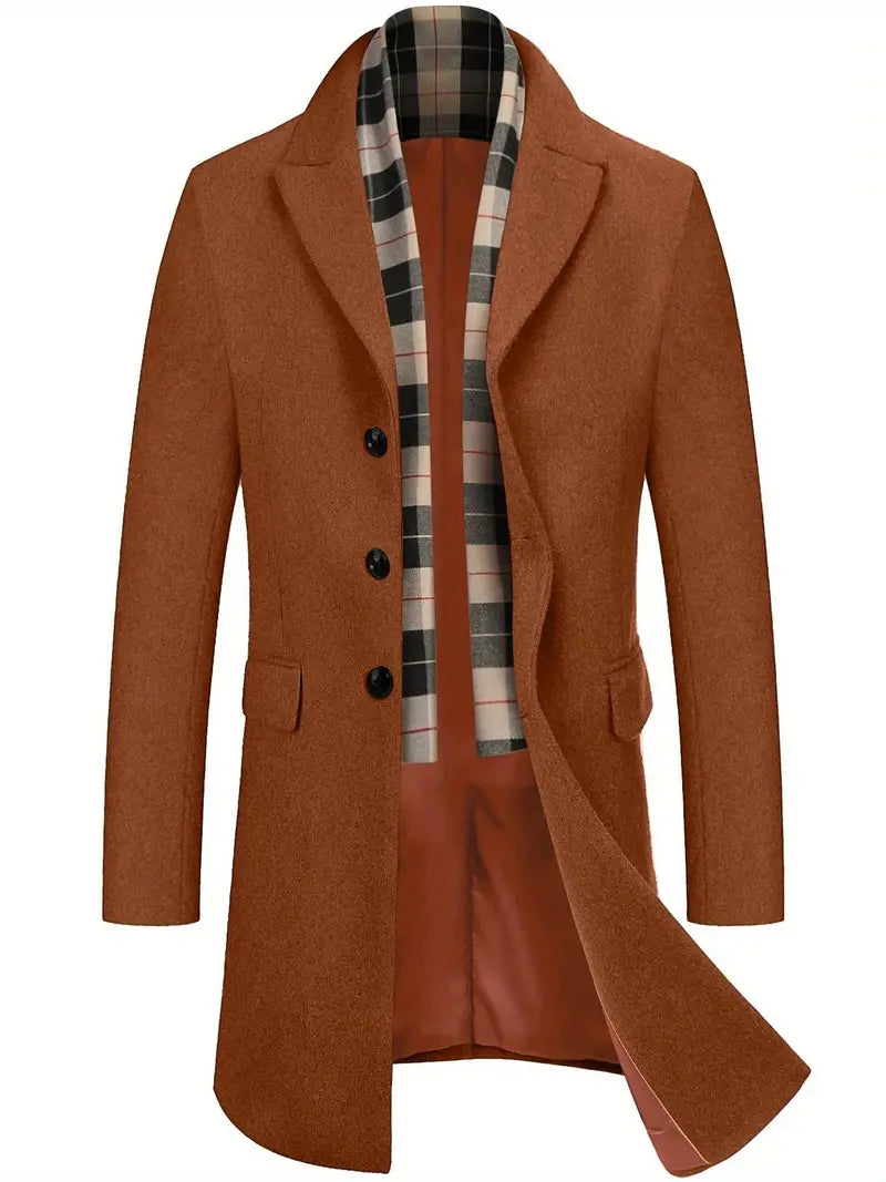 Cappotto in Lana con Collo Rimovibile