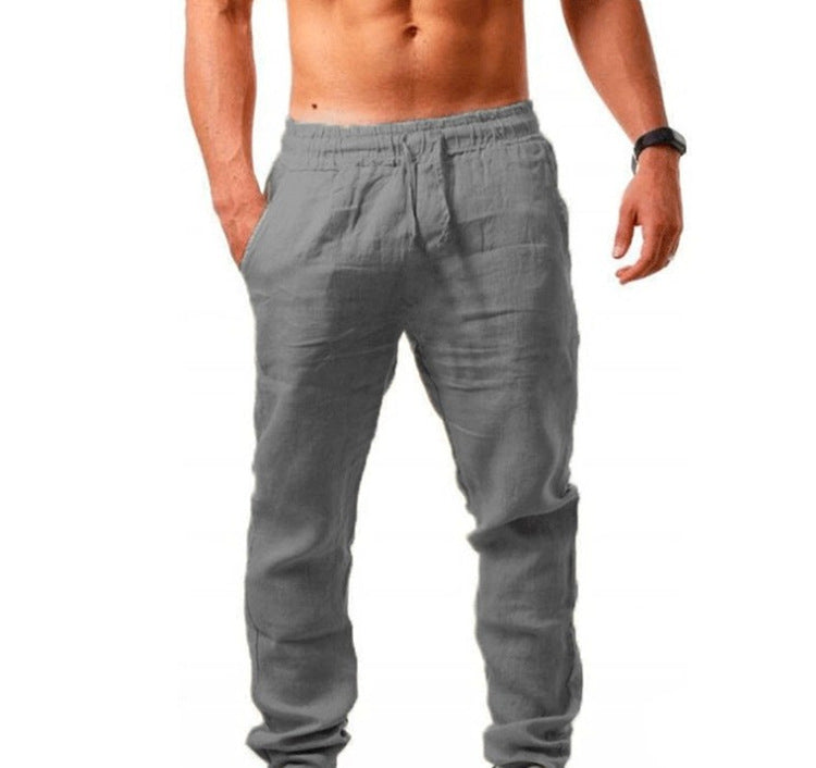 Pantaloni Eleganti in Lino Uomo