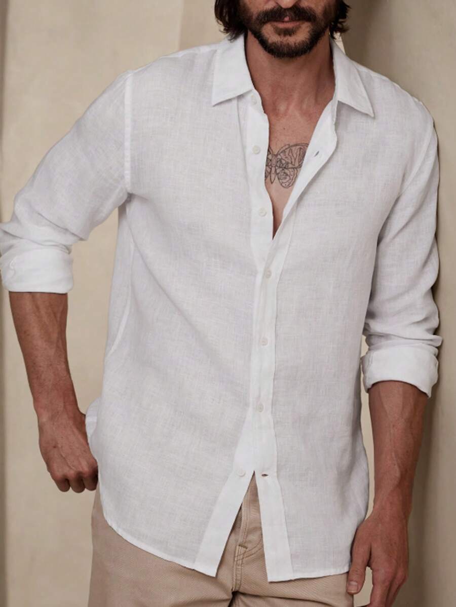 Emanuele | Camicia estiva elegante da uomo