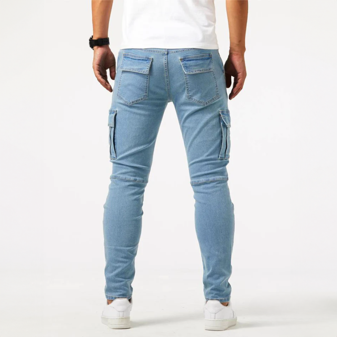 Pantaloni cargo elasticizzati uomo eleganti
