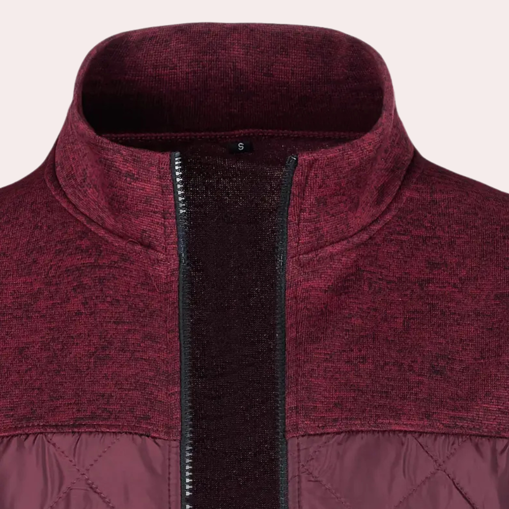 Alberto | Cardigan moderno con zip per uomo