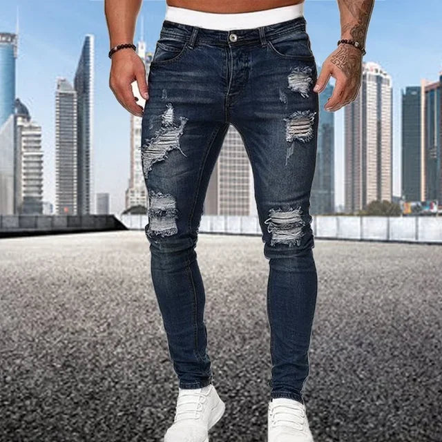 Simone | Jeans skinny strappati per uomo