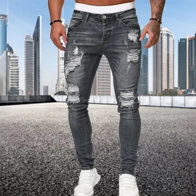 Simone | Jeans skinny strappati per uomo