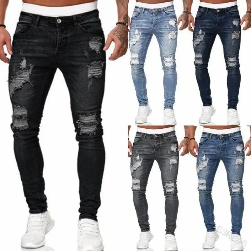 Simone | Jeans skinny strappati per uomo