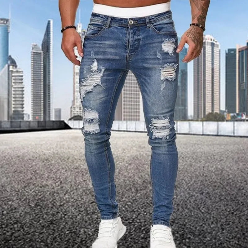 Simone | Jeans skinny strappati per uomo