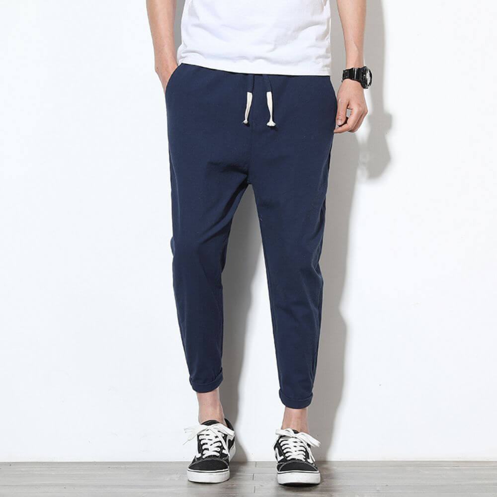 Pantaloni Bianchi in Cotone Leggero