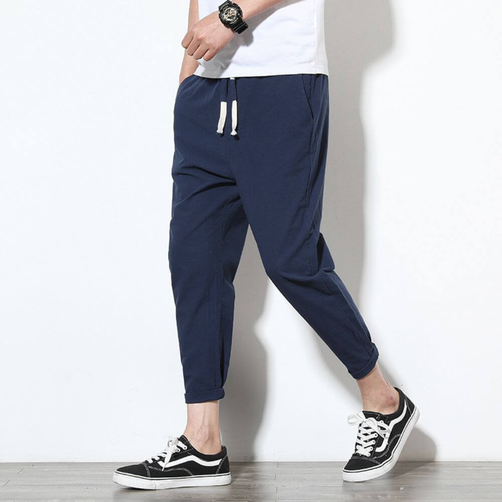 Pantaloni Bianchi in Cotone Leggero