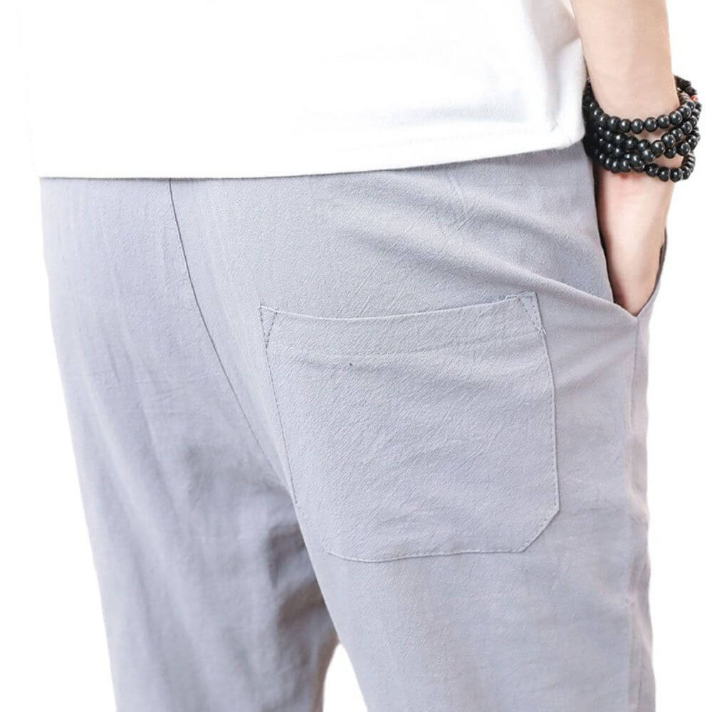 Pantaloni Bianchi in Cotone Leggero