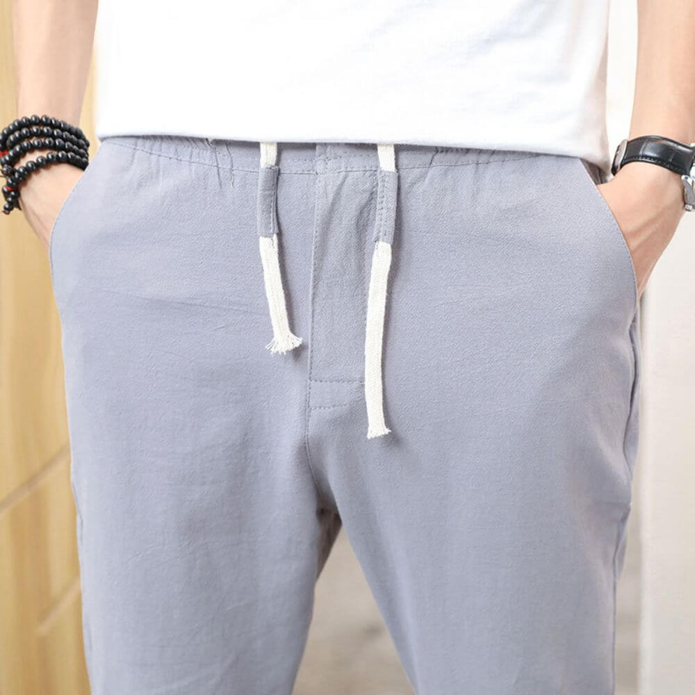 Pantaloni Bianchi in Cotone Leggero