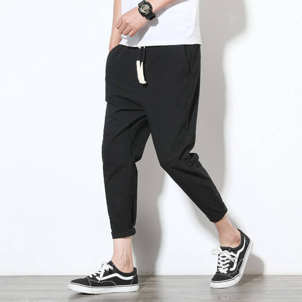 Pantaloni Bianchi in Cotone Leggero