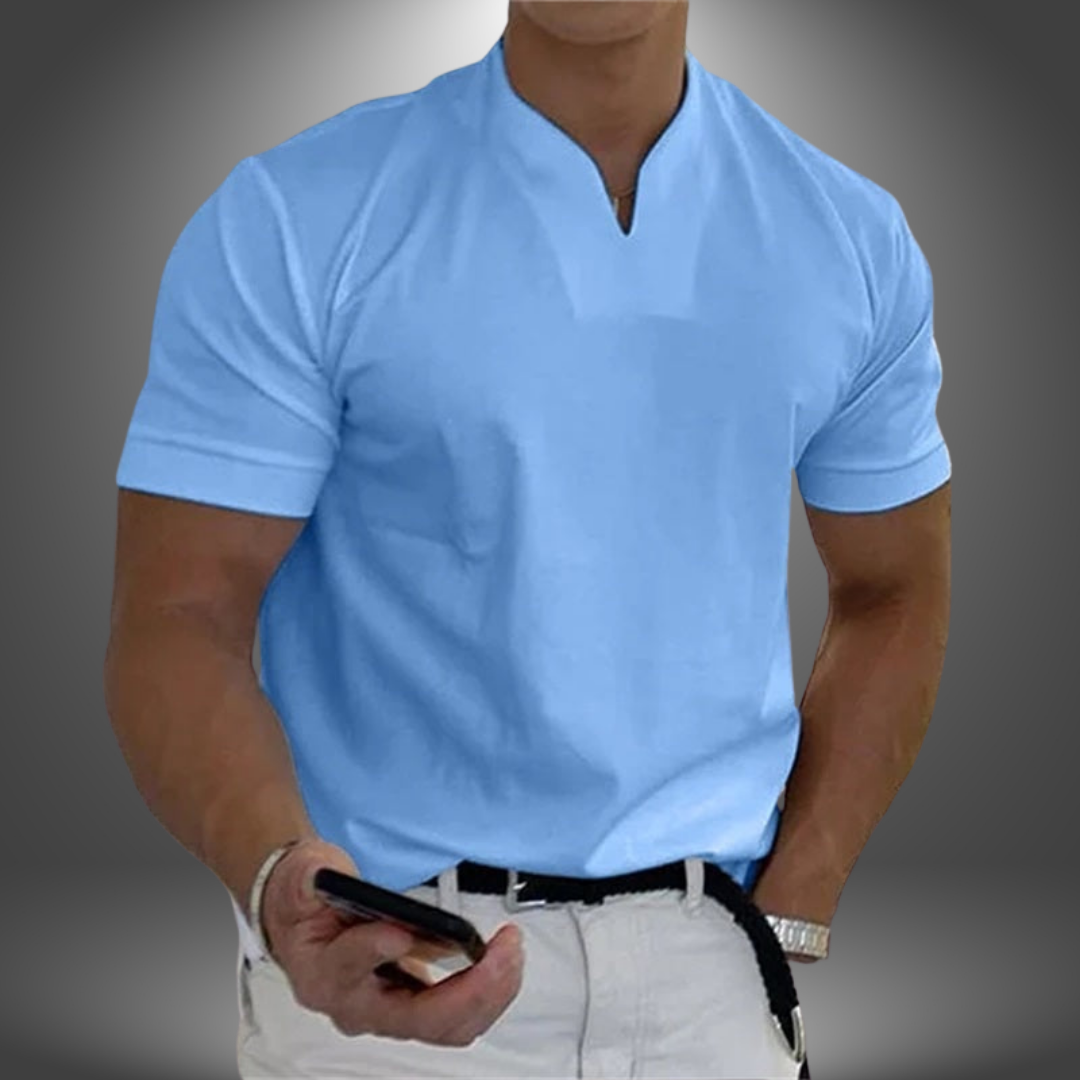 Camicia Casual Scollo a V Elegante