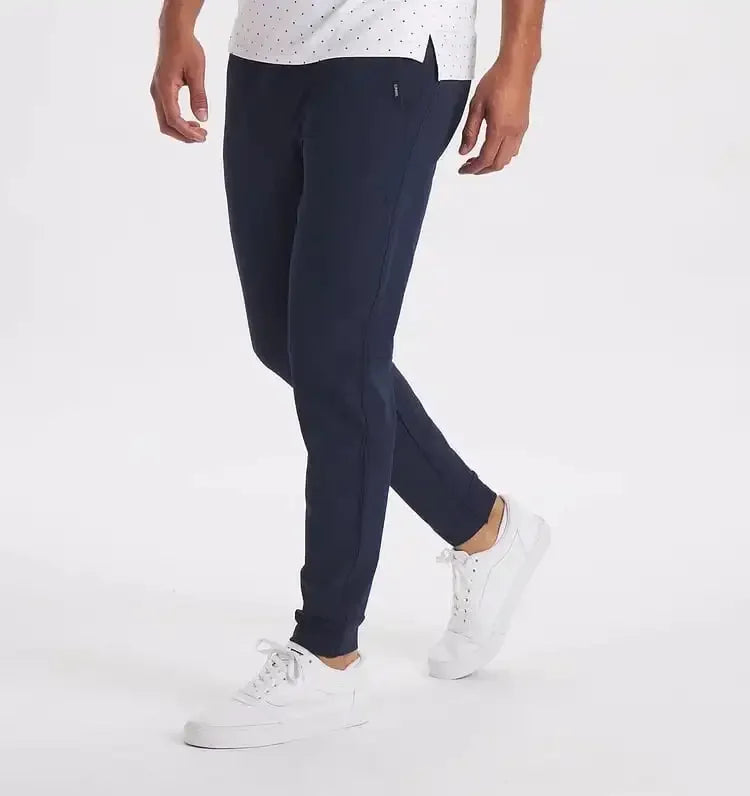 Pantaloni Comodi in Tessuto Elasticizzato