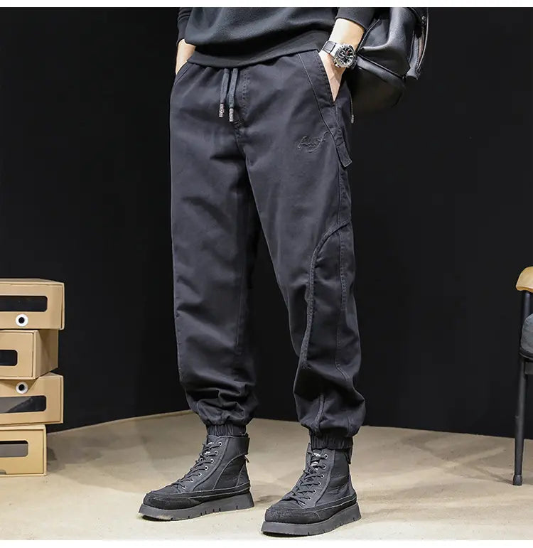 Pantaloni classici in cotone americano