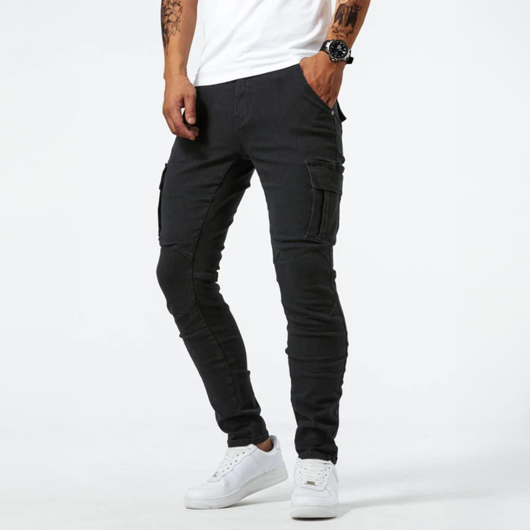 Pantaloni cargo elasticizzati uomo eleganti