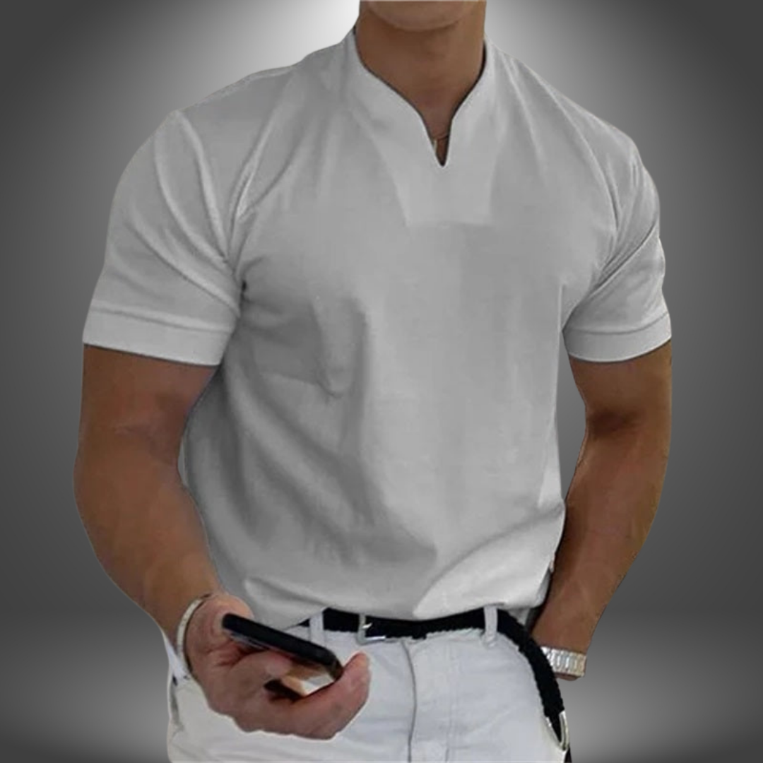 Camicia Casual Scollo a V Elegante