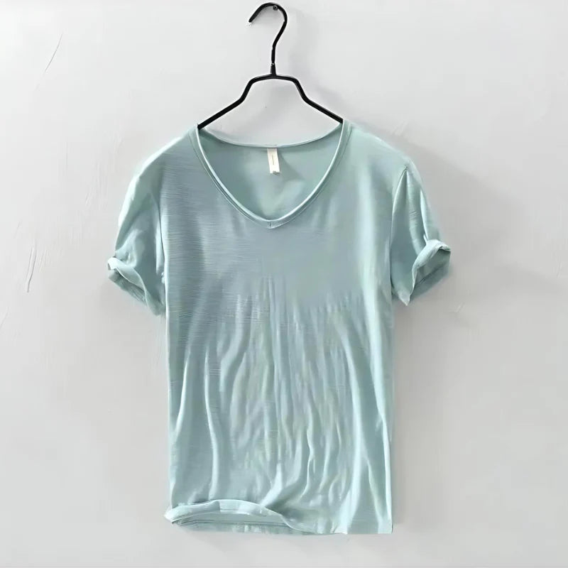 Matteo | T-shirt leggero con scollo a V da uomo
