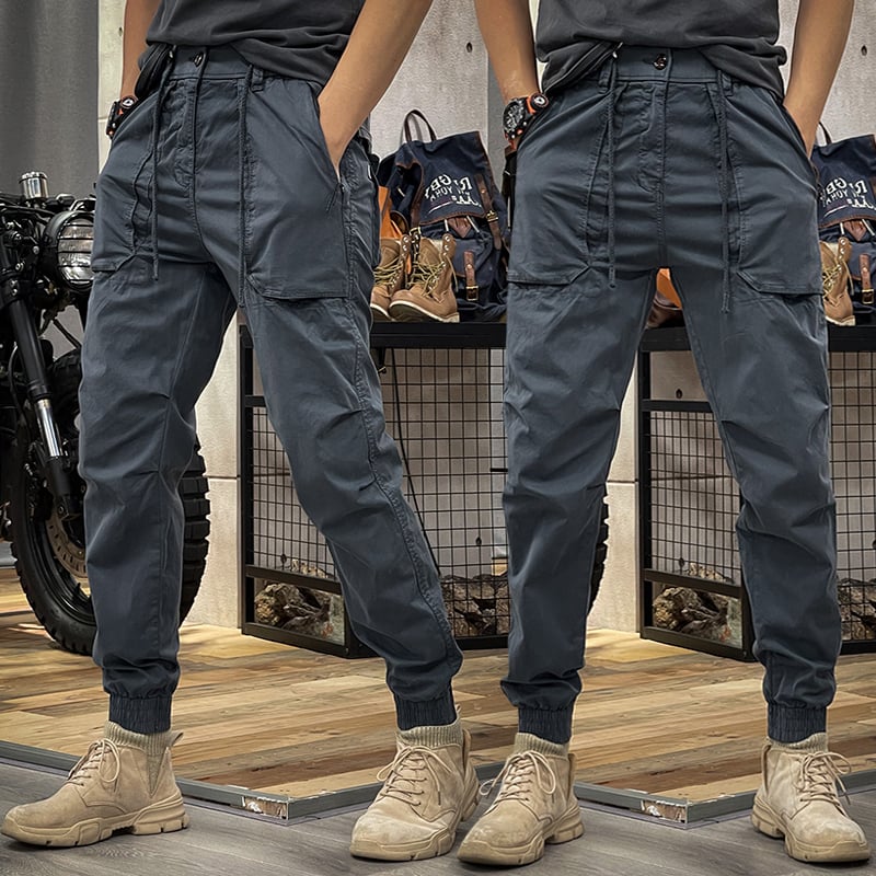 Pantaloni Cargo Elasticizzati in Spandex