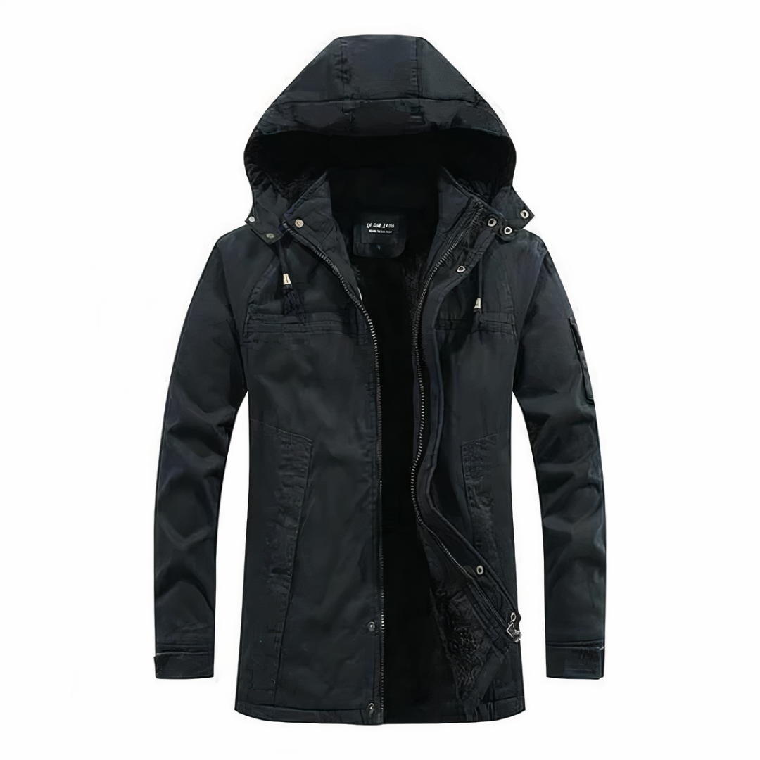 Salvatore | Giacca invernale elegante con cappuccio per uomo