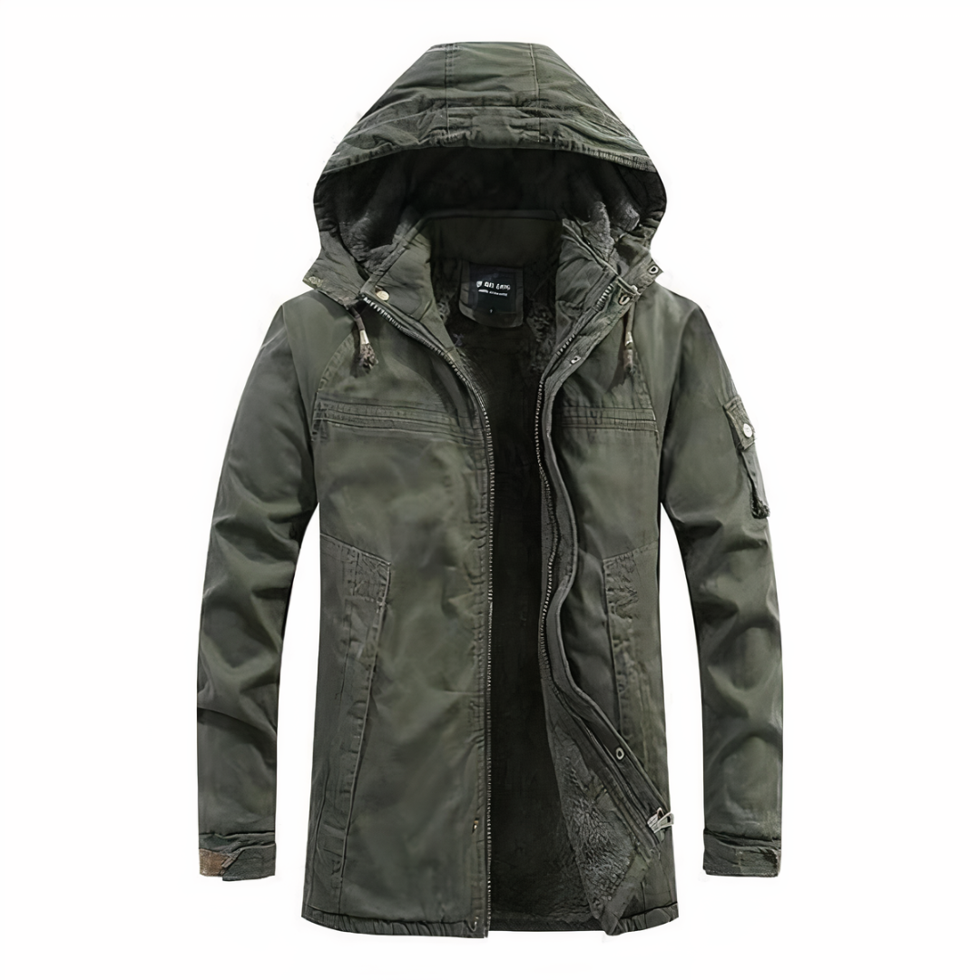 Salvatore | Giacca invernale elegante con cappuccio per uomo