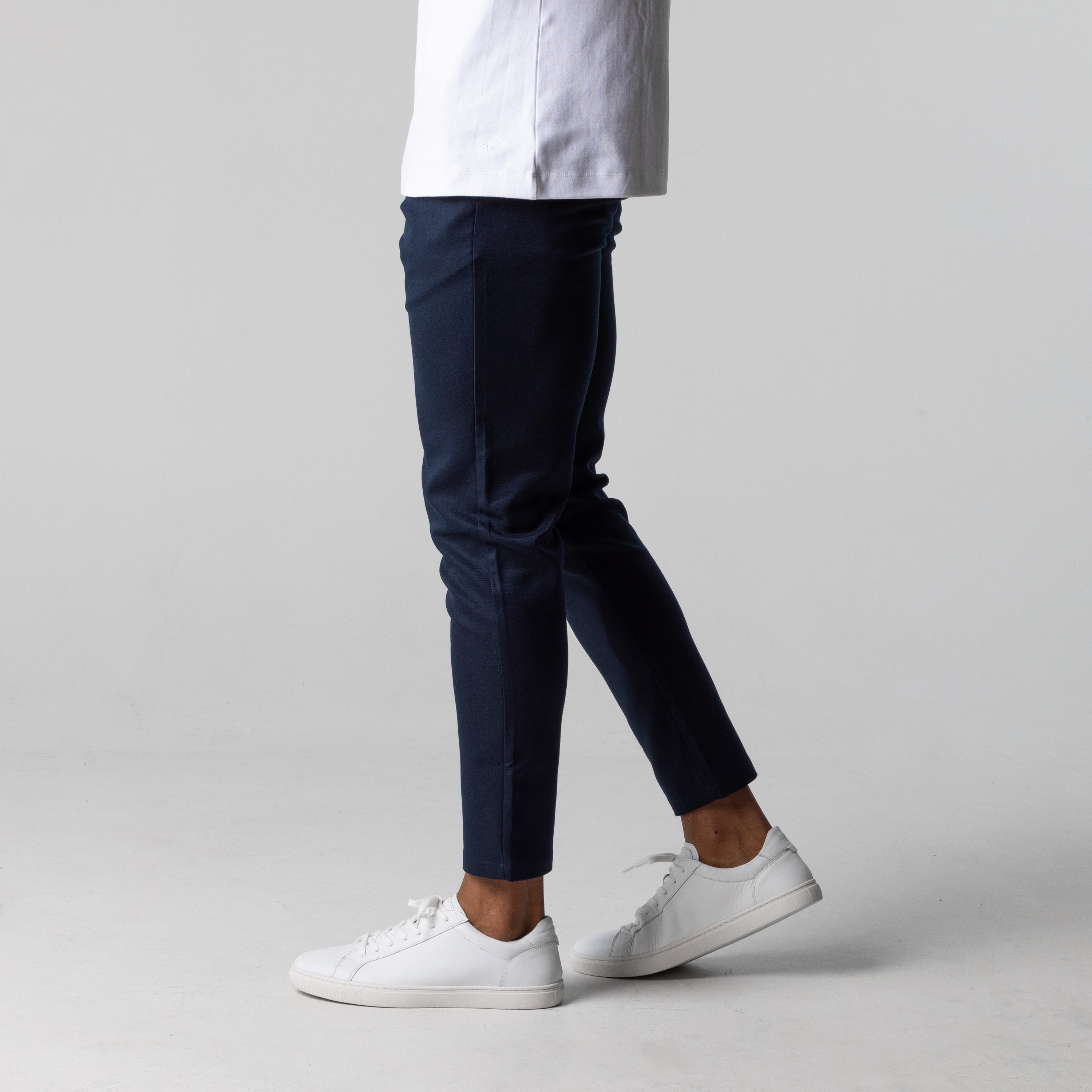 Pantaloni Casual Elasticizzati in Cotone