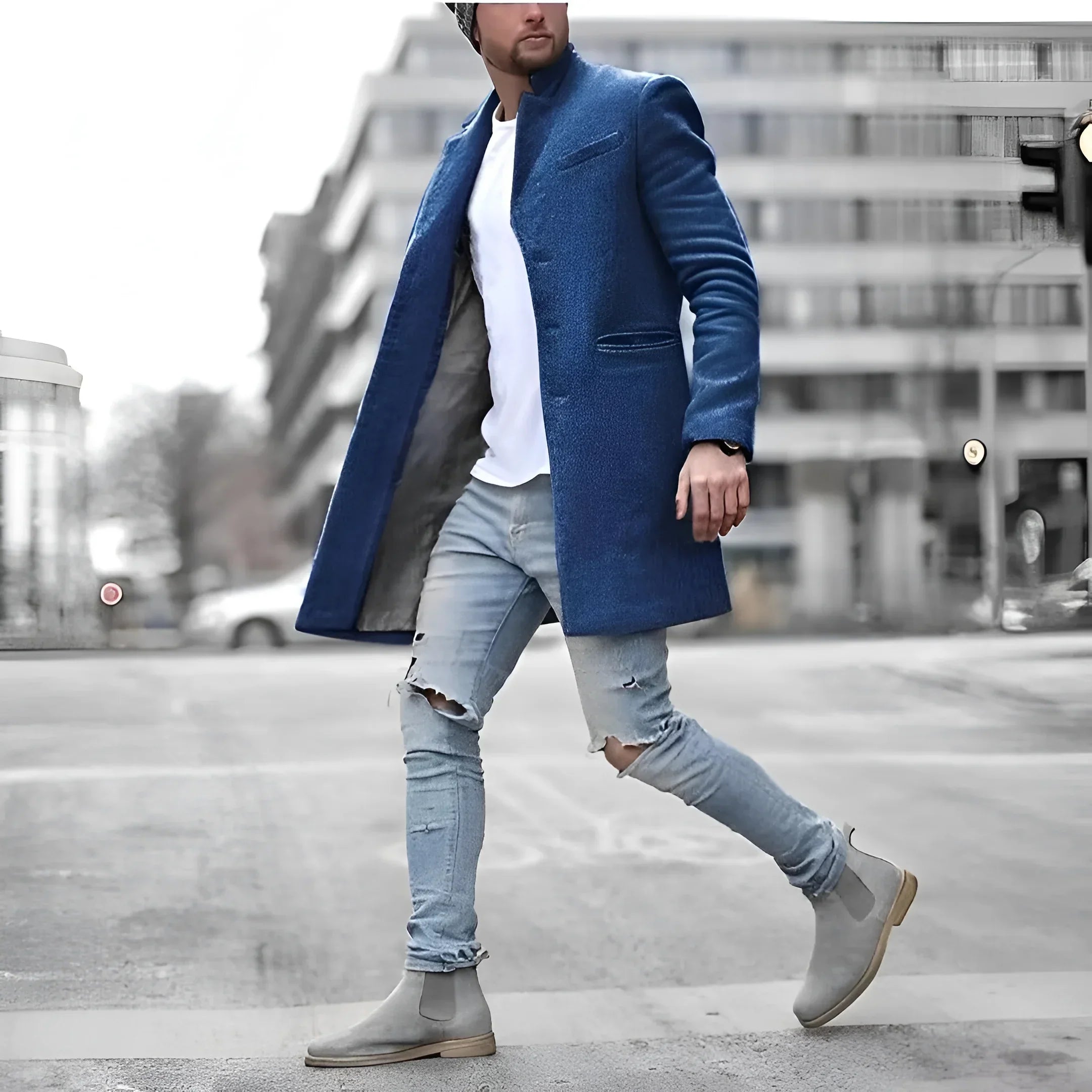 Cappotto lungo elegante in lana