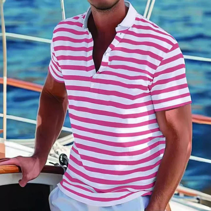 Gabriele - Polo Retro a Strisce da Uomo