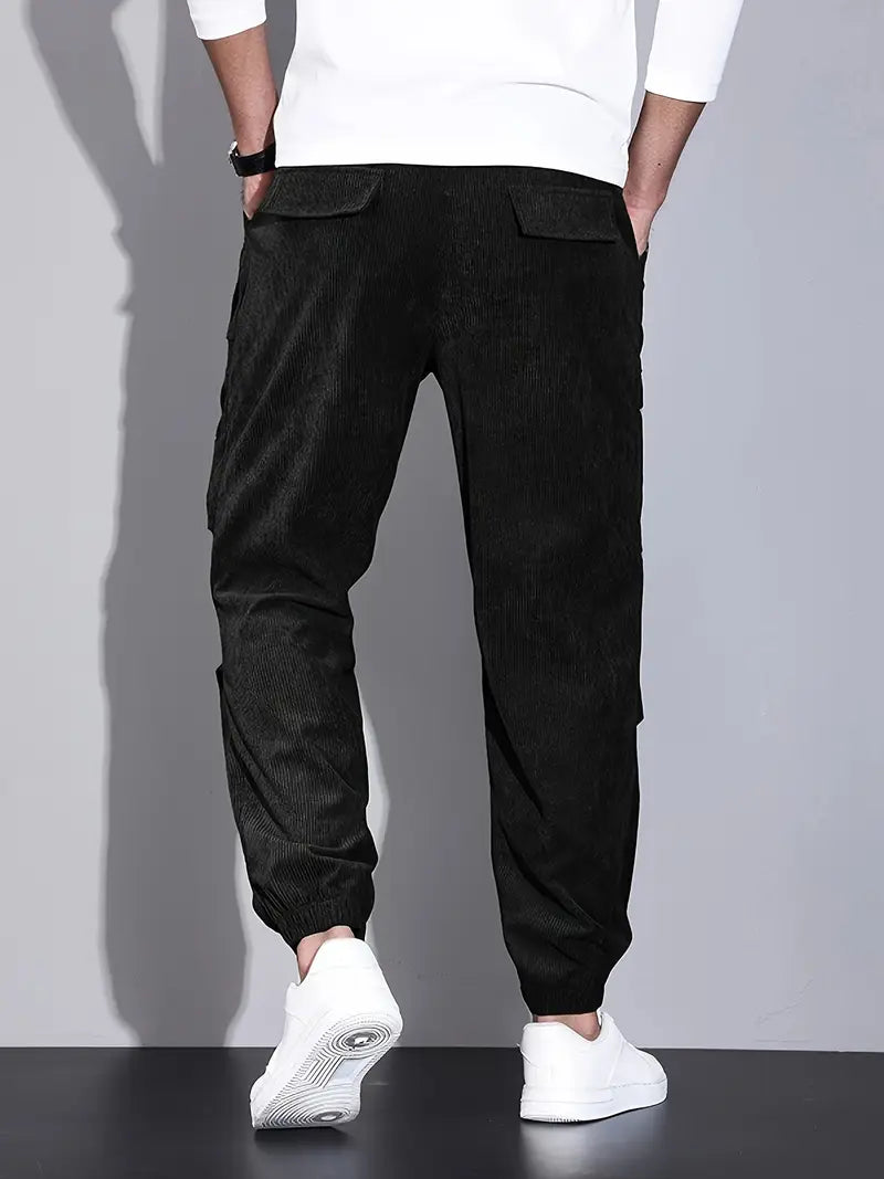 pantaloni da jogging in velluto a coste
