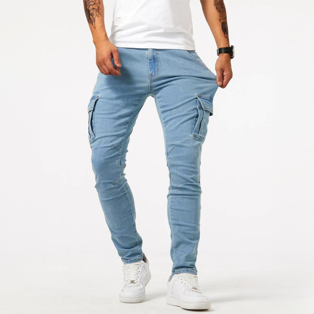 Pantaloni cargo elasticizzati uomo eleganti