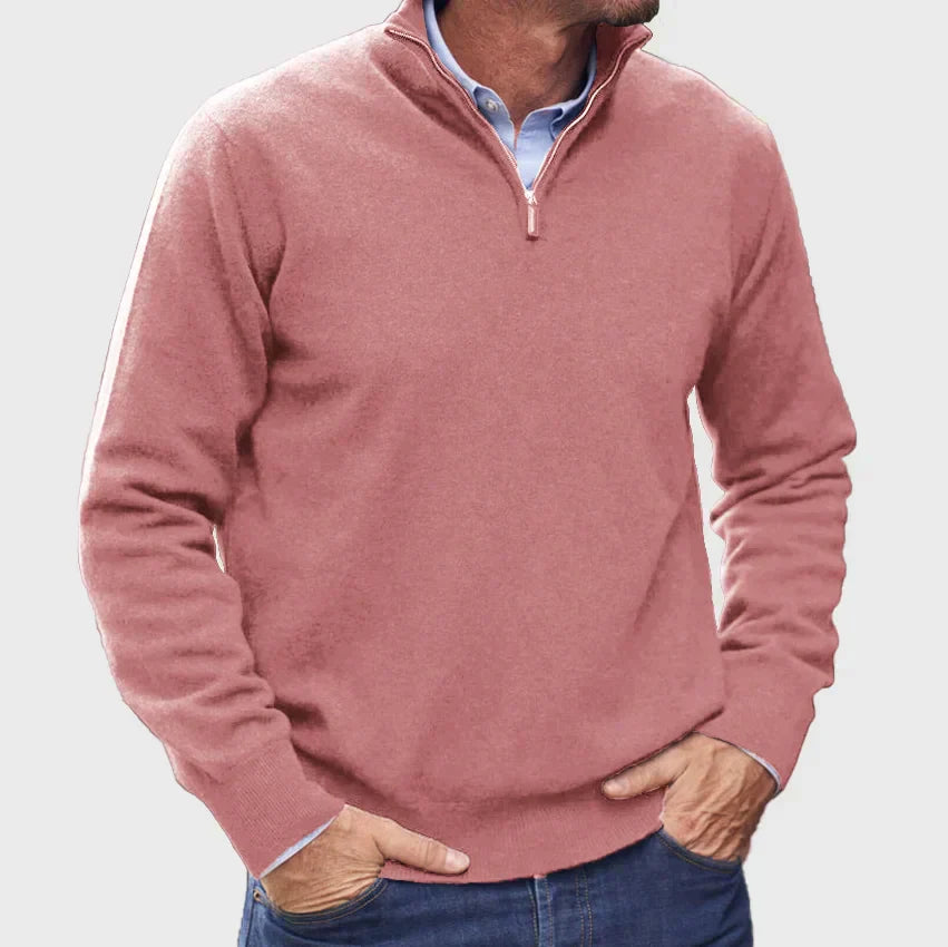 Maglione in Cashmere Italiano con Zip