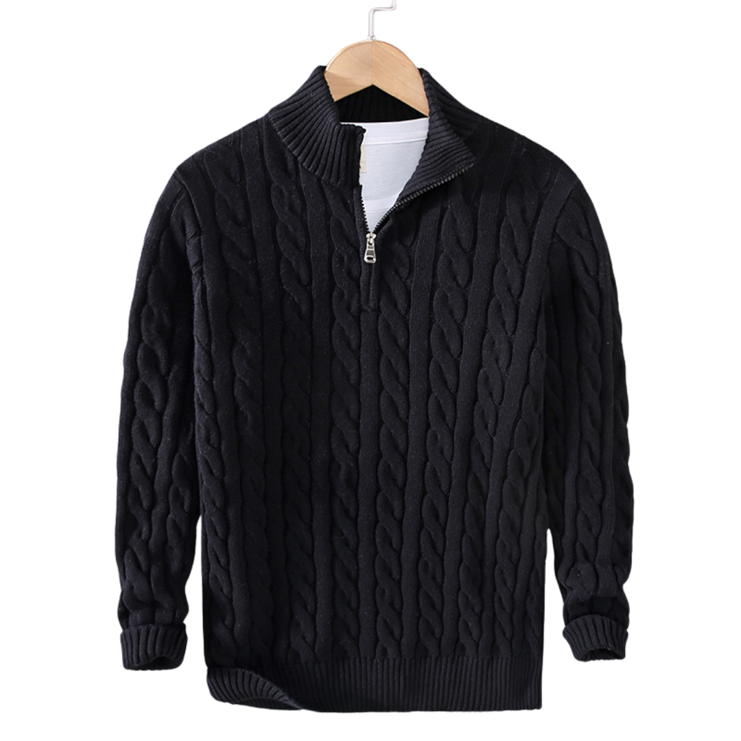 Hugo | Felpa mezza zip uomo elegante
