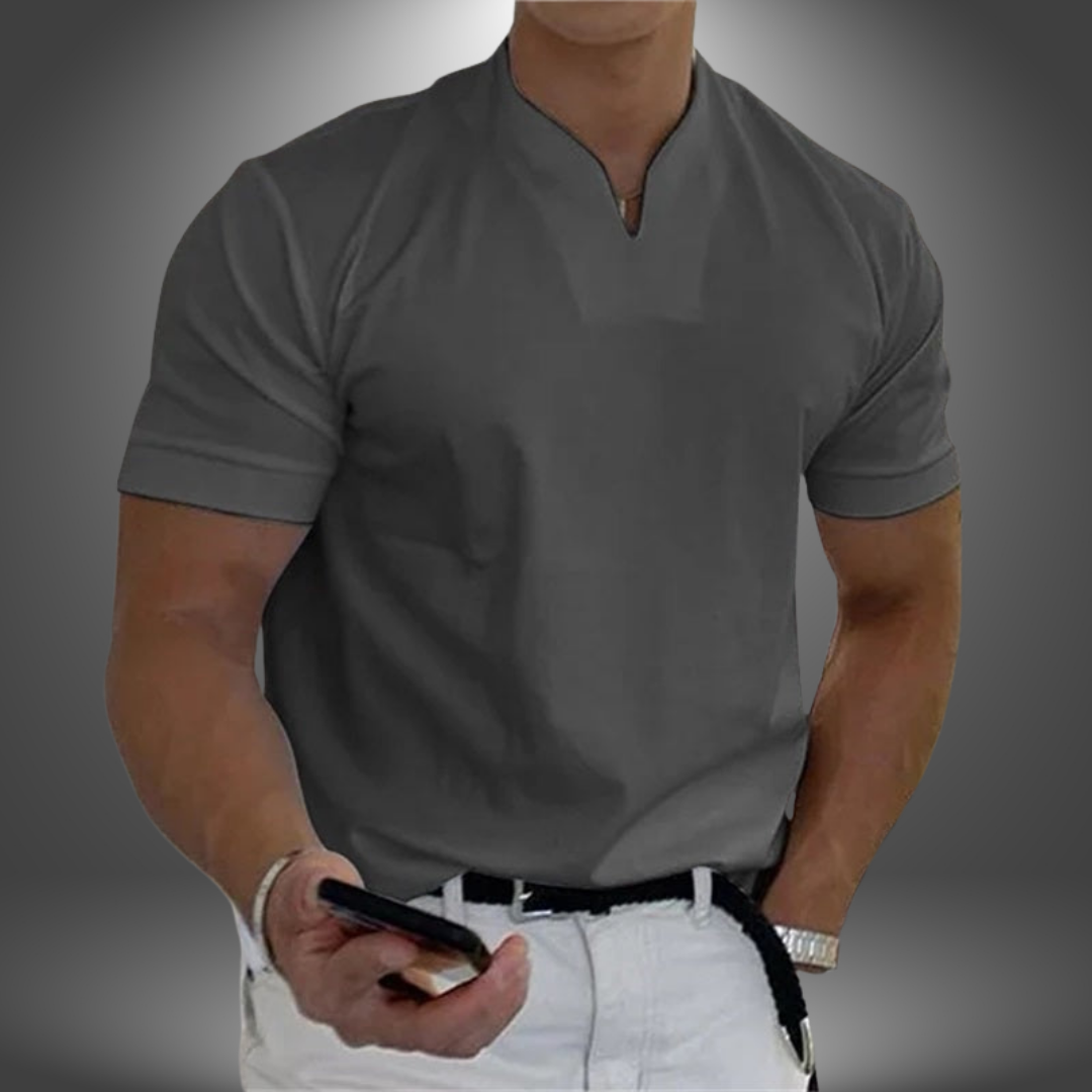 Camicia Casual Scollo a V Elegante