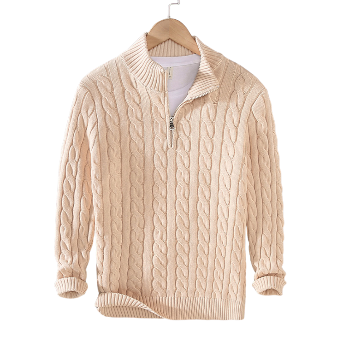 Hugo | Felpa mezza zip uomo elegante