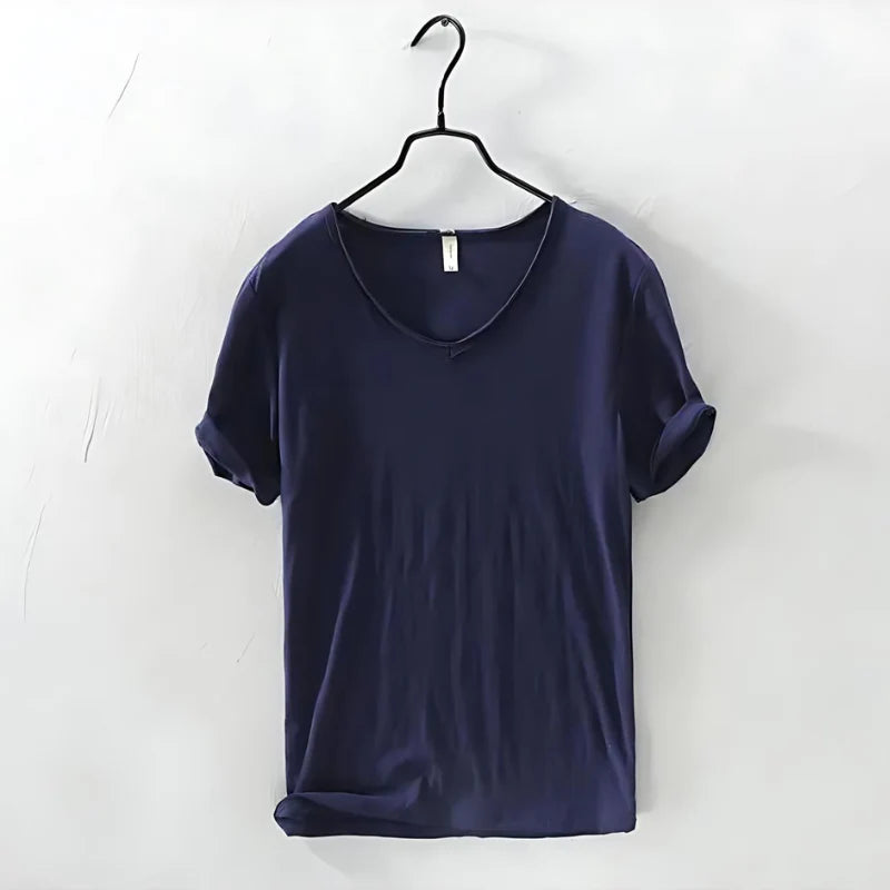 Matteo | T-shirt leggero con scollo a V da uomo