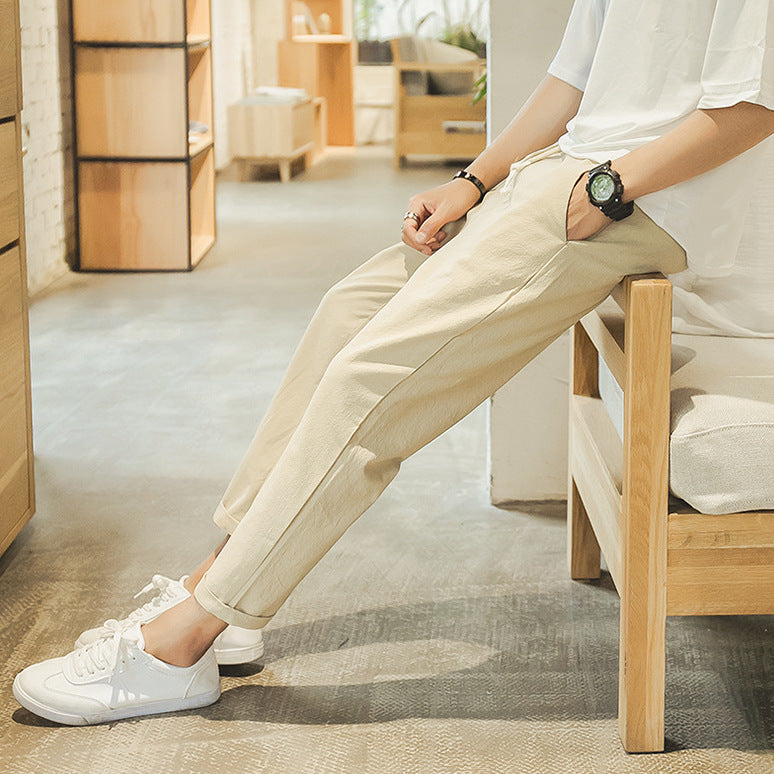 Pantaloni Bianchi in Cotone Leggero