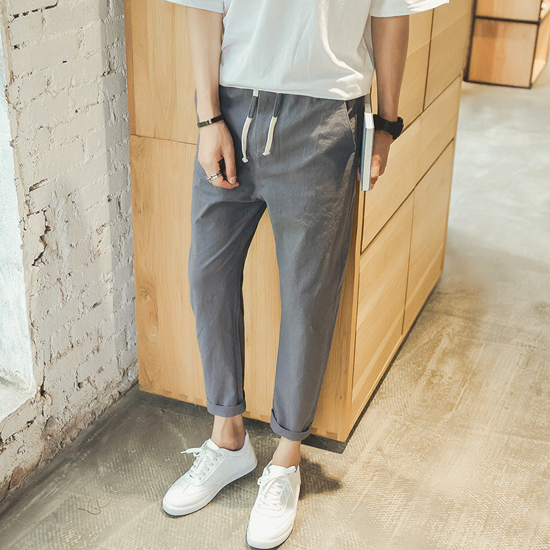 Pantaloni Bianchi in Cotone Leggero
