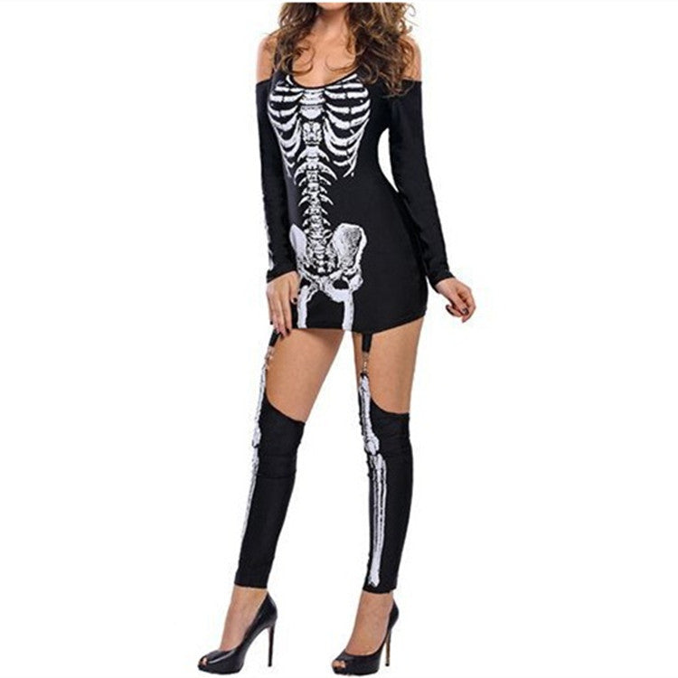 Stampa Scheletro Costume di Halloween