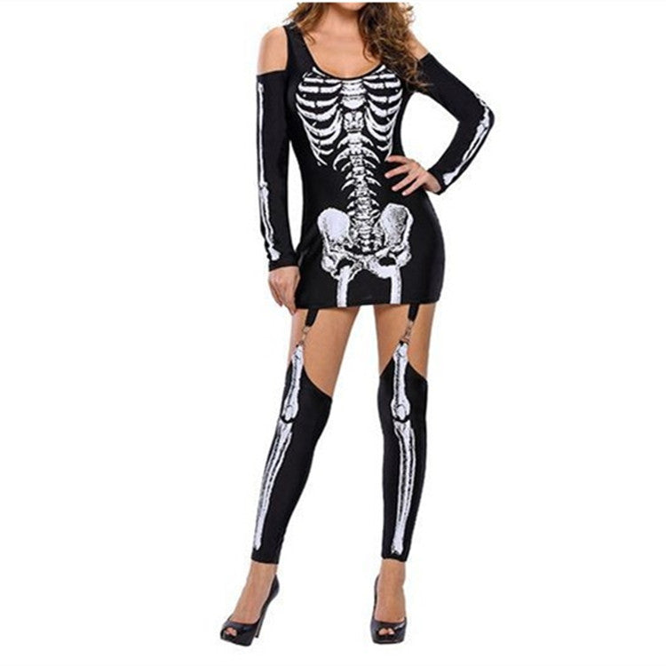 Stampa Scheletro Costume di Halloween