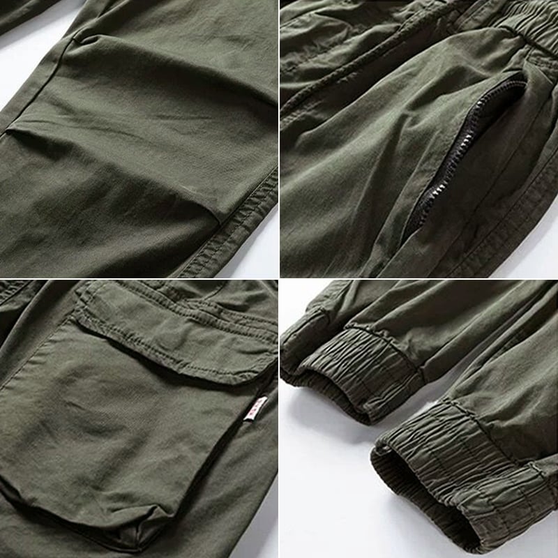 Pantaloni Cargo Elasticizzati in Elastan