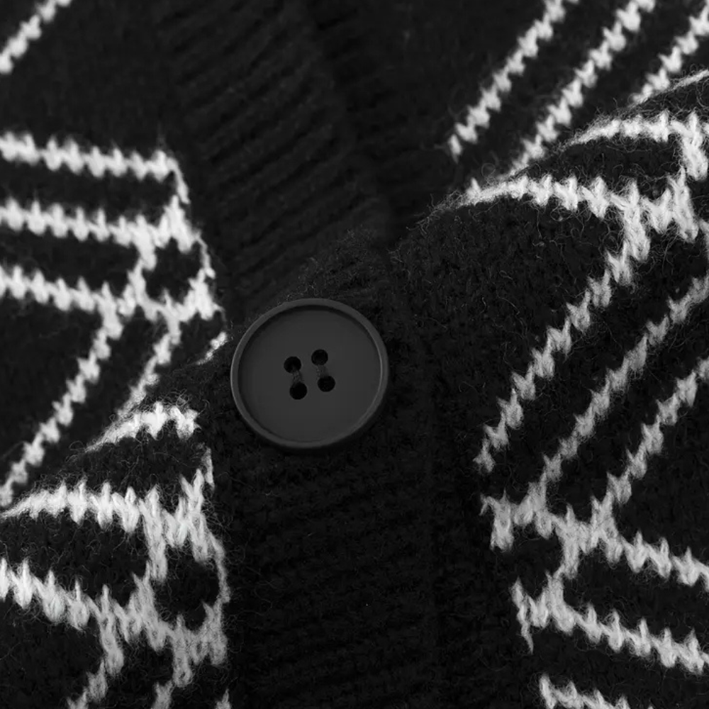 Francesco | Cardigan elegante a quadri per uomo