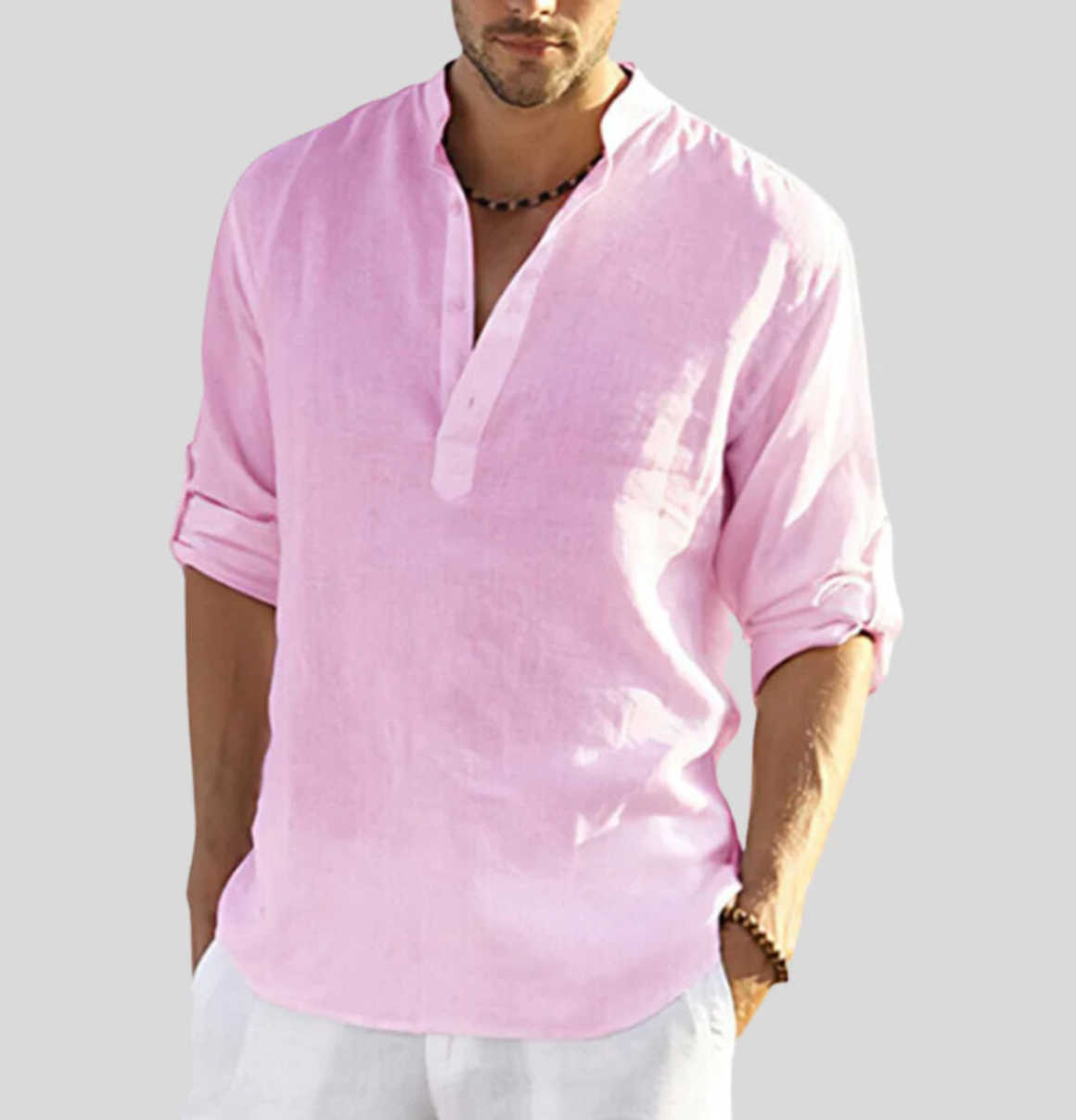 Camicia in Lino Premium Uomo Estiva