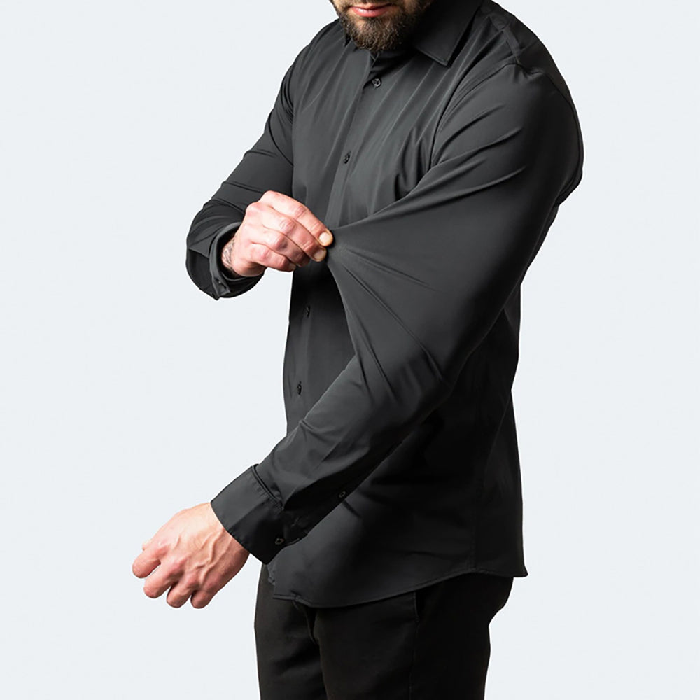 Blusa Senza Tempo Anti-Piega con Tessuto Elasticizzato