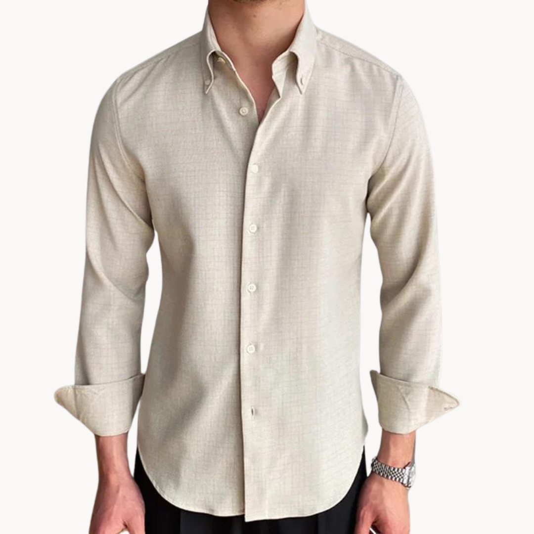 Camicia Classica Bottoni Hamptons