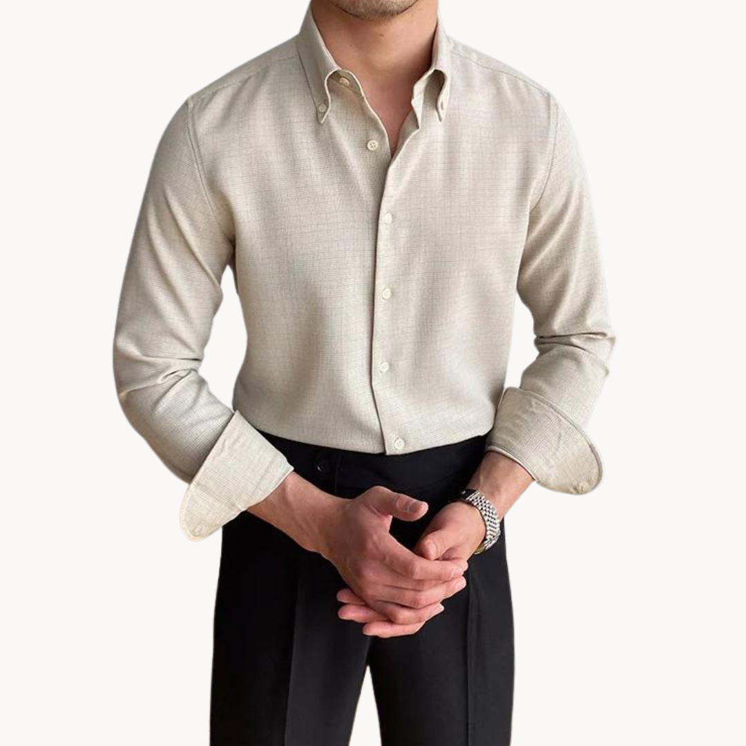 Camicia Classica Bottoni Hamptons