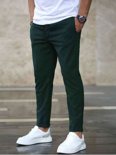 Pantaloni Eleganti in Tessuto Stretch