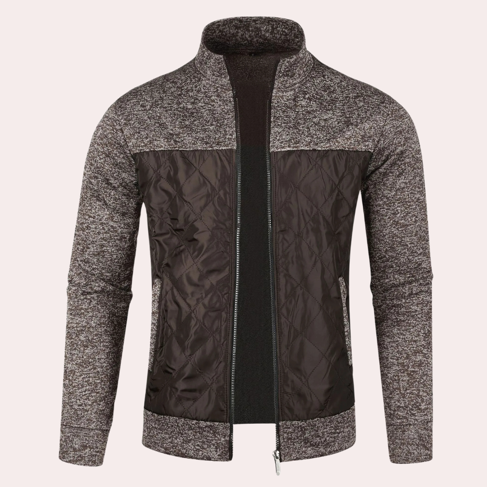 Alberto | Cardigan moderno con zip per uomo